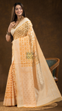 Chanderi Cotton Ethnic Motifs Saree | Mustard Yellow