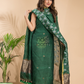 Pine Green Linen X Line 2-Piece Set Kurti & Dupatta (UNSTITCHED) - 004