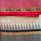 Handwoven Pure Vidarbha Tussar Silk Saree | Red and Black