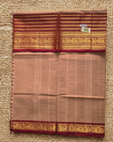 Kanchi Cotton|Sepia & Rust Orange