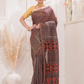 Ajrakh Exclusive Designer Modal Silk in Brick Red -049