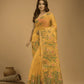 Handwoven Pure Jamdani Muslin Saree  |  Copper Orange