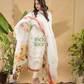 Snow  White Jamdani 2-Piece Set Kurti & Dupatta (UNSTITCHED) -752