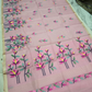 Handwoven Pure Handwoven Pure Muslin Saree |Pink