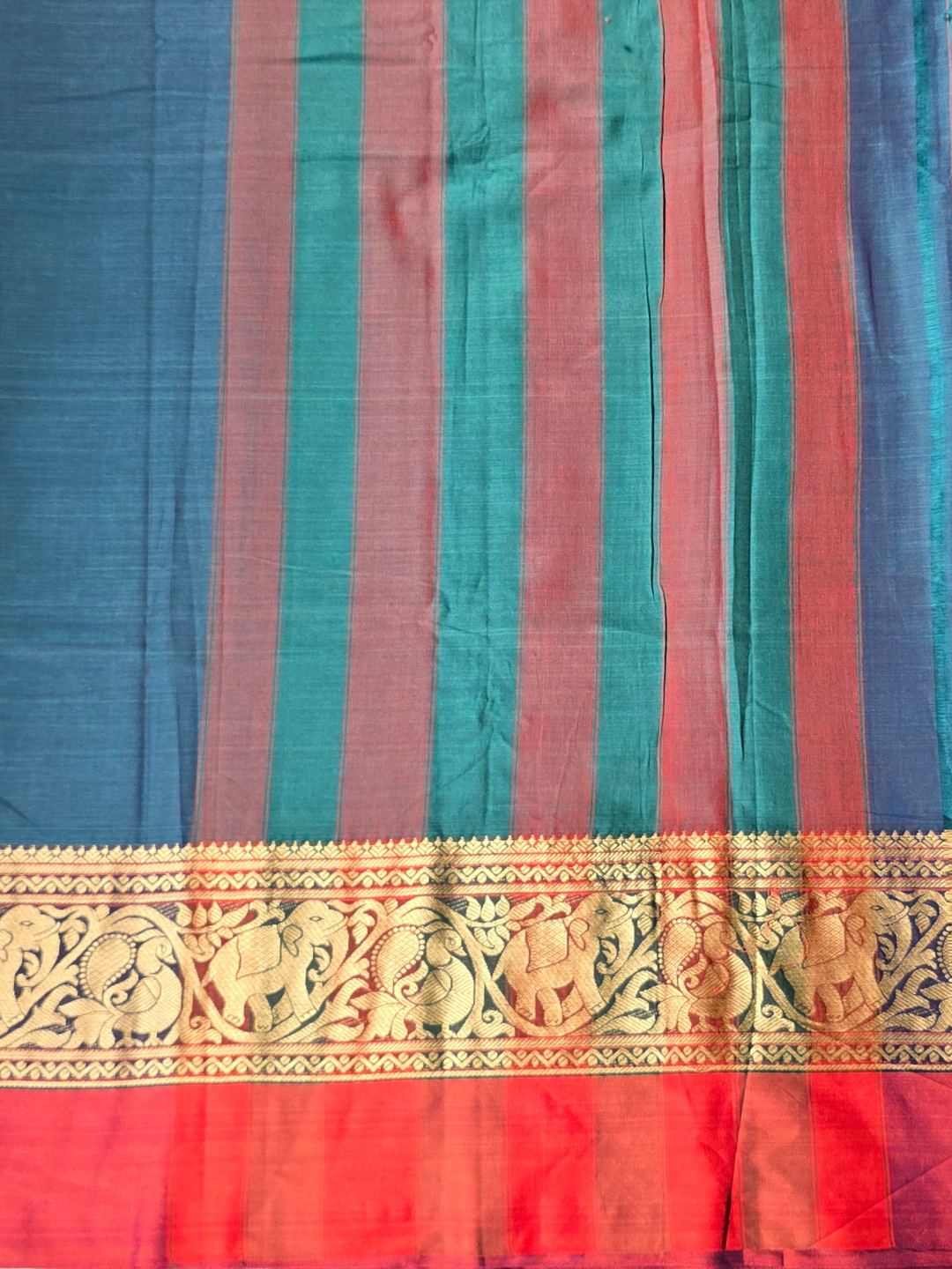 Narayanpet Cotton Saree - Blue