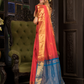 Pure Handloom Korvai Saree | Orange