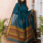 Teal Green Jamdani 2-Piece Set Kurti & Dupatta (UNSTITCHED) -476
