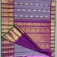 Handwoven Pure Gadwal Silk Saree  |  Eggplant Purple