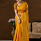 Classic Mysore Semi Silk Saree | Mustard Gold