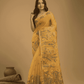 Jamdani Saree With Mustard Yellow - 04 - indeloom