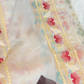 Pure Banarasi Exclusive Ektara Kora JAMDANI Tilfi saree  | Beige