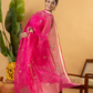 Classic Kota Doria Cotton Unstitched 2-Piece Kurti | Fuchsia