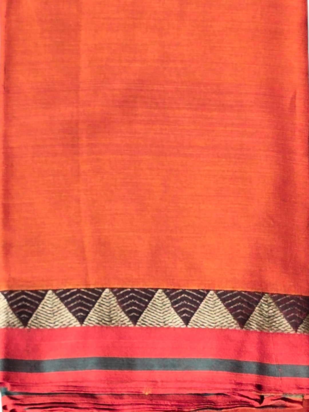 Narayanpet Cotton Saree - Orange