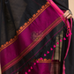 Coal Black Mercerized Cotton 2-Piece Set Kurti & Dupatta (UNSTITCHED) - 040