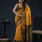 Pure Handloom Korvai Saree | Mustard Yellow