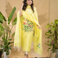 Pineapple Yellow Jamdani 2-Piece Set Kurti & Dupatta (UNSTITCHED) -756