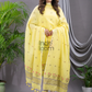 Pastel Yellow | Handloom Jamdani Cotton Unstitched 2-Piece Kurti