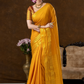 Classic Mysore Semi Silk Saree | Mustard Gold
