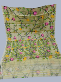 Handwoven Pure Handwoven Pure Muslin Saree  |  Cream Beige
