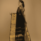 True Black Jamdani Saree - 039