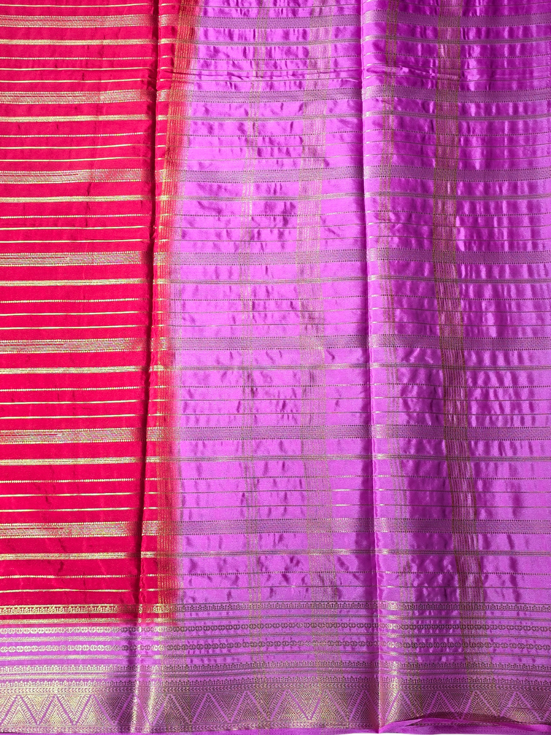 Classic Mysore Silk Saree  |  Coral Pink