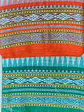 Handwoven Pure Vidarbha Tussar Silk Saree | Orange and Blue