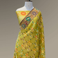 Pure Banarasi Exclusive Ektara Kora JAMDANI Tilfi saree  | Olive Green