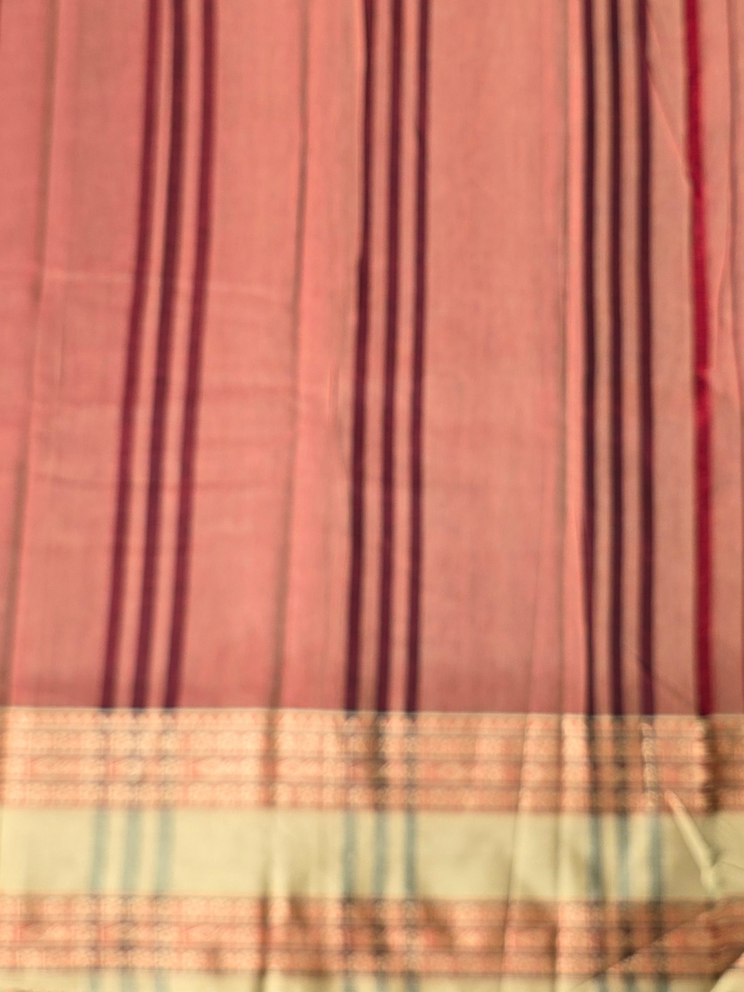 Handloom Narayanpet Cotton Saree | Wine Maroon