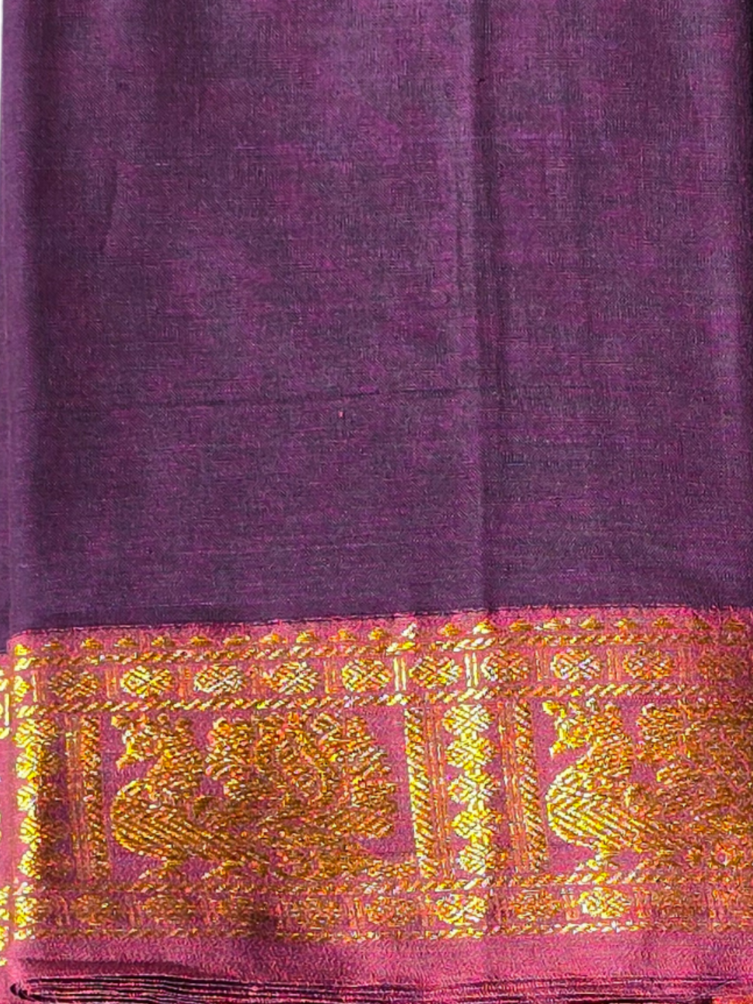 Narayanpet Cotton Saree - Purple