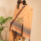 Mustard Yellow Mercerized Cotton 2-Piece Set Kurti & Dupatta (UNSTITCHED) - 043
