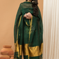 Dark Green Jamdani 2-Piece Set Kurti & Dupatta (UNSTITCHED) - 142