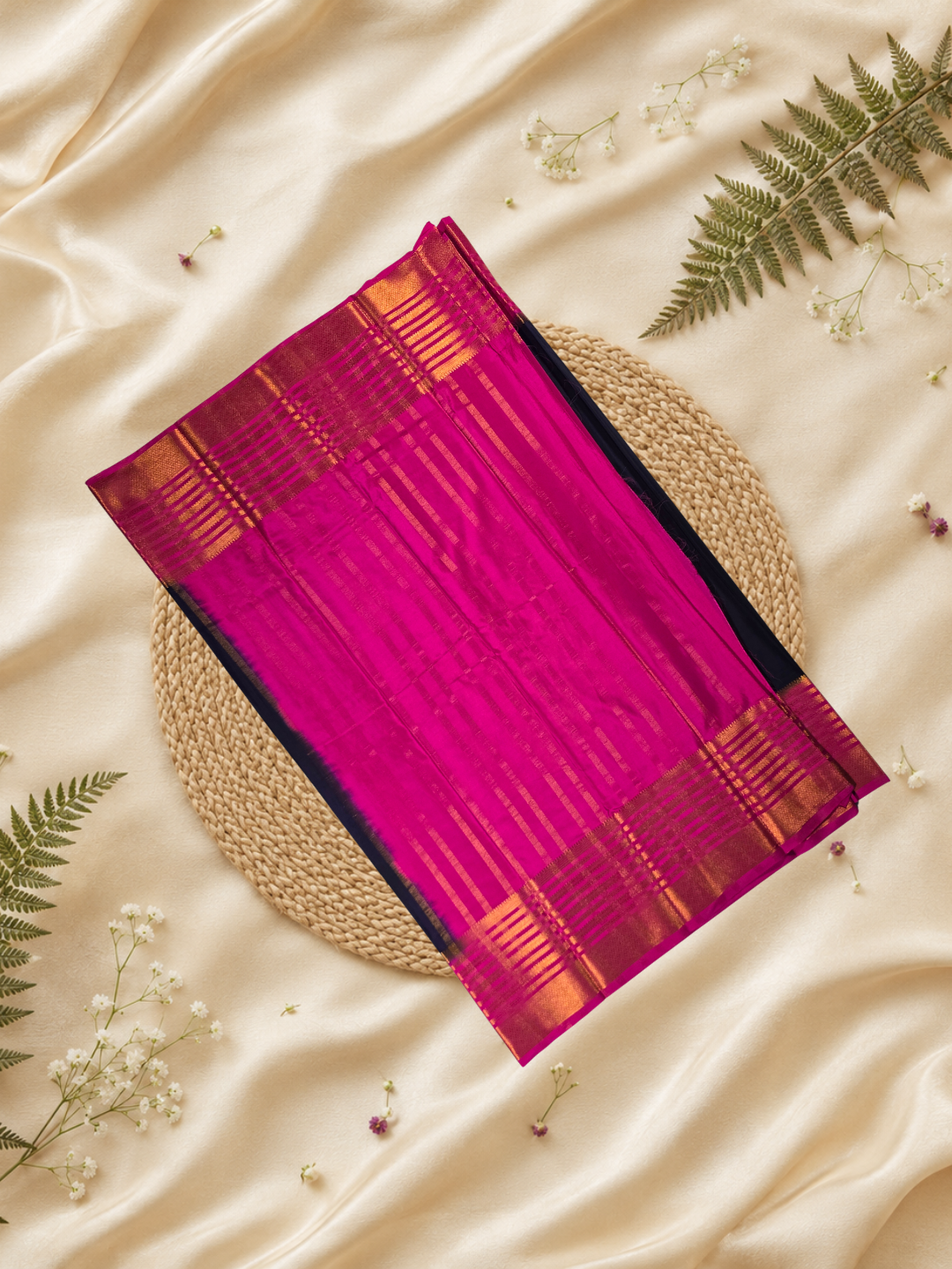 Mysore Silk Saree With Coal Black