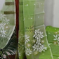 Muslin Jamdani 2-Piece Set Kurti & Dupatta (UNSTITCHED)Lime Green -933