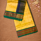 Handloom Korvai Silk Cotton Saree  |  Sun Yellow