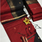 Maheshwari Silk Cotton Saree – Festive Elegance | Maroon Red