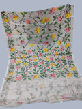 Handwoven Pure Handwoven Pure Muslin Saree  |  Champagne Beige