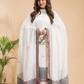 Cream White Mercerized Cotton 2-Piece Set Kurti & Dupatta (UNSTITCHED) - 044