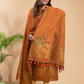 Burnt Orange Organic Linen 2-Piece Set Kurti & Dupatta (UNSTITCHED) - 045
