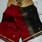 Maheshwari Silk Cotton Saree – Festive Elegance | Maroon Red