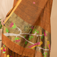 Dark Orange Linen X Linen 2-Piece Set Kurti & Dupatta (UNSTITCHED) - 077