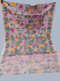 Handwoven Pure Handwoven Pure Muslin Saree  |  Baby Pink