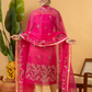 Classic Kota Doria Cotton Unstitched 2-Piece Kurti | Fuchsia