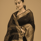 True Black Jamdani Saree - 039