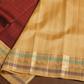 Silk Mark Certified Handloom Kanjivaram Silk Saree  |  Maroon Red