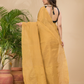 Tissue Linen Handloom Saree With Dijon Yellow - 022