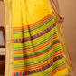 Pure Handloom Cotton Saree | Bright Yellow