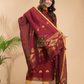 Deep Maroon Tissue Linen 2-Piece Set Kurti & Dupatta (UNSTITCHED) - 047