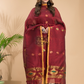 Deep Maroon Tissue Linen 2-Piece Set Kurti & Dupatta (UNSTITCHED) - 047