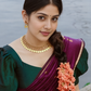 Maheshwari Silk Cotton Saree – Festive Elegance |Wine Purple