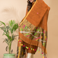 Dark Orange Linen X Linen 2-Piece Set Kurti & Dupatta (UNSTITCHED) - 077